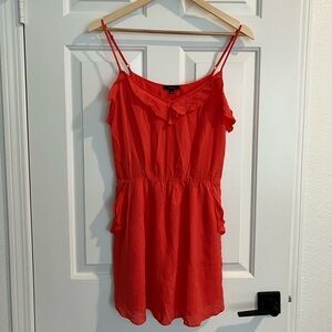 Talula Vibrant Red Ruffle Top